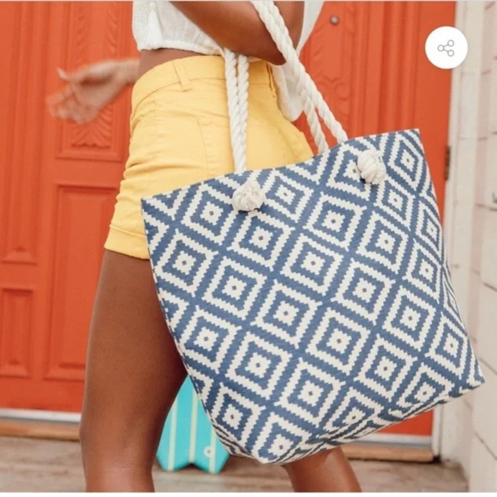 Tote Bag by Summer & Rose - Navy Blue - Picture 3 of 12